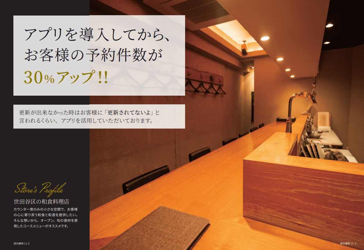 アプリ成功事例　和食　画像